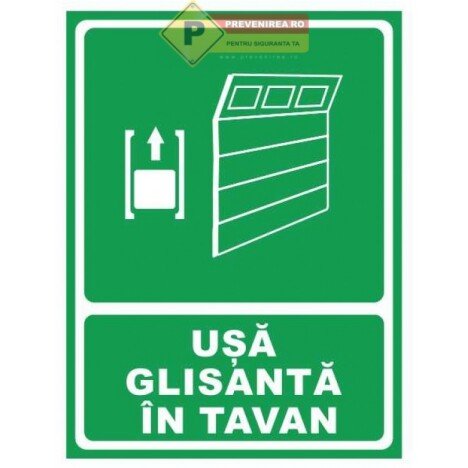 Indicator pentru usa glisanta in tavan